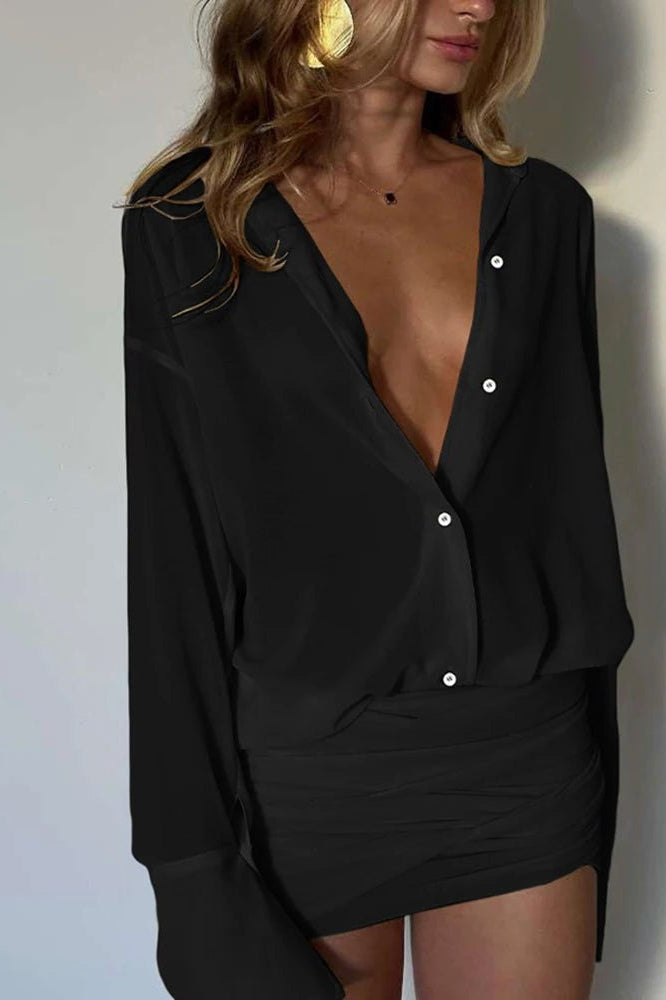 ZEYA - Maya Long Sleeve Shirt Dress