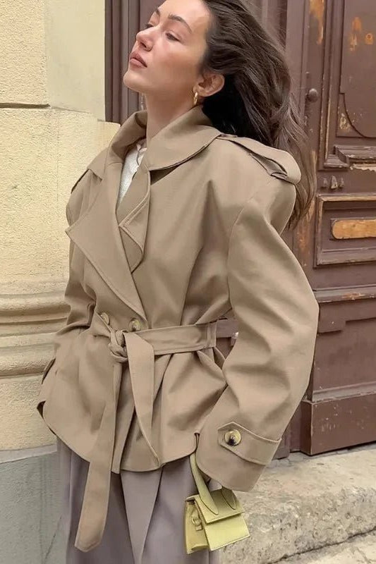 ZEYA - Melody Crop Trench Coat