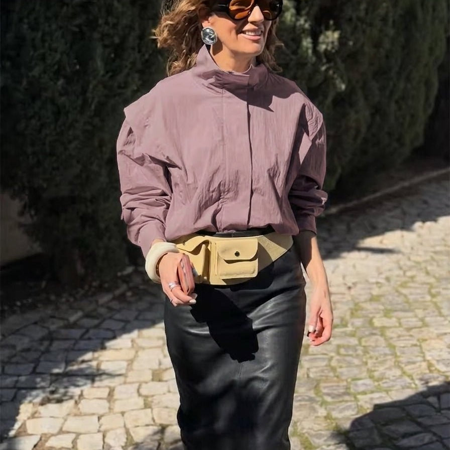 ZEYA - Natalie Cropped Windbreaker Jacket