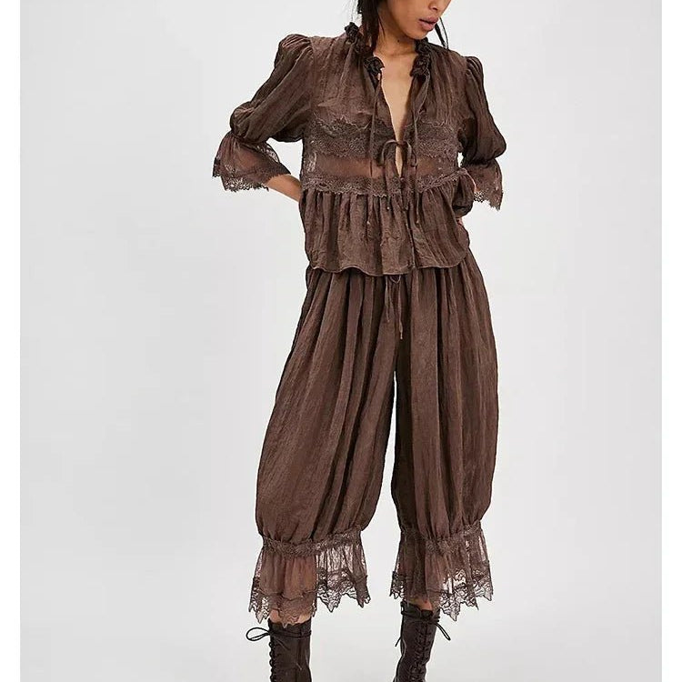 ZEYA - Natasha Lace Lantern Suit