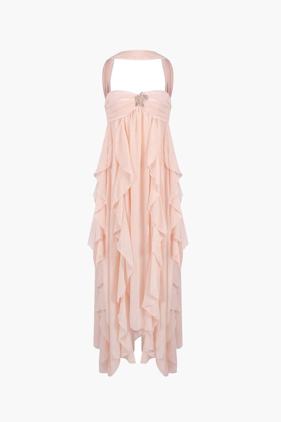 ZEYA - Nela Strapless Ruffled Maxi Dress