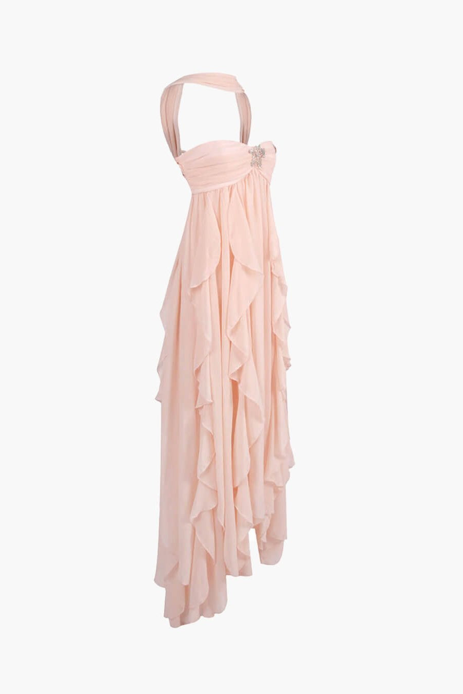 ZEYA - Nela Strapless Ruffled Maxi Dress