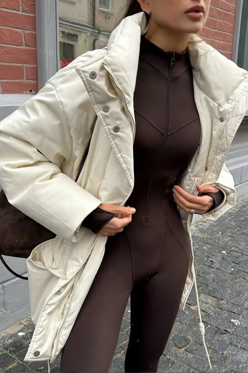 ZEYA - Neri Stand Collar Padded Puffer Coat