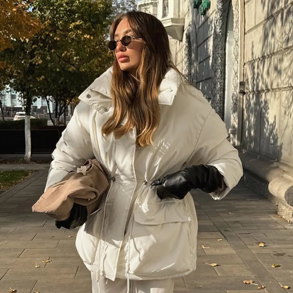 ZEYA - Neri Stand Collar Padded Puffer Coat