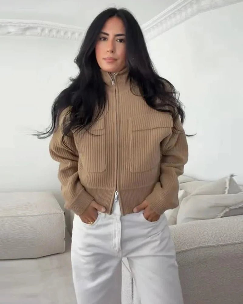 ZEYA - Penelope Ribbed Knit Cardigan