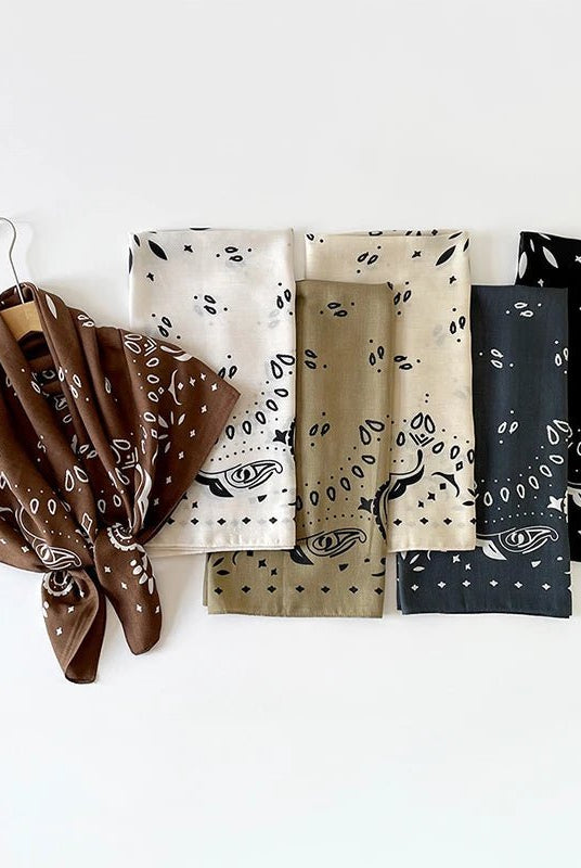 ZEYA - Portia Paisley Square Scarf