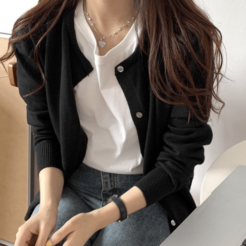 ZEYA - Ruth Button Front Knit Cardigan