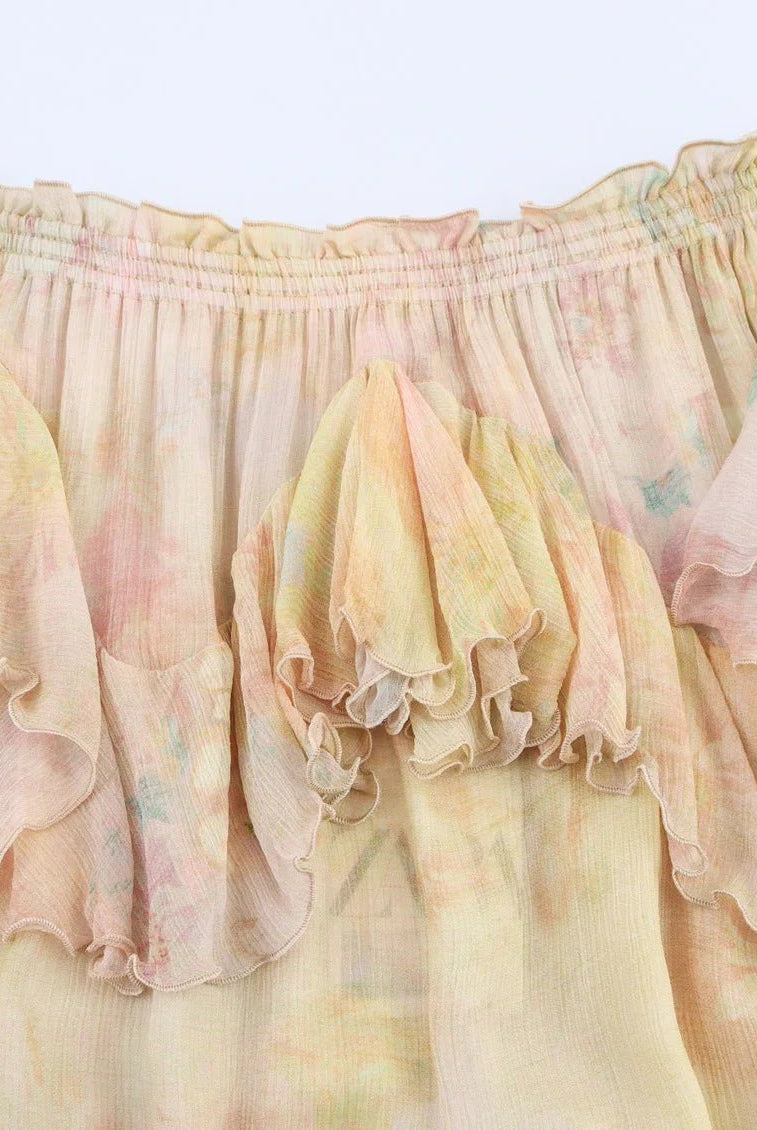 ZEYA - Sabine Tiered Boho Maxi Skirt