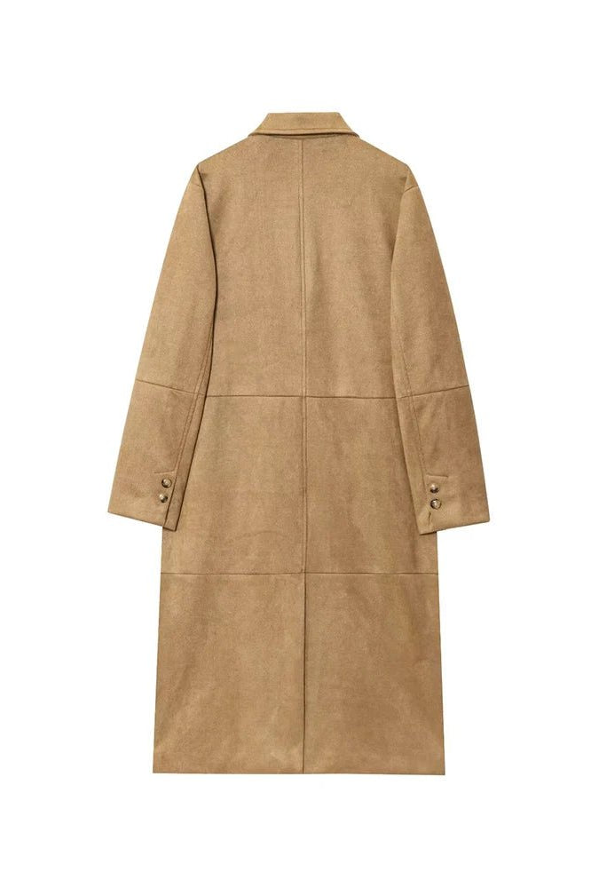 ZEYA - Sabrina Suede Trench Coat
