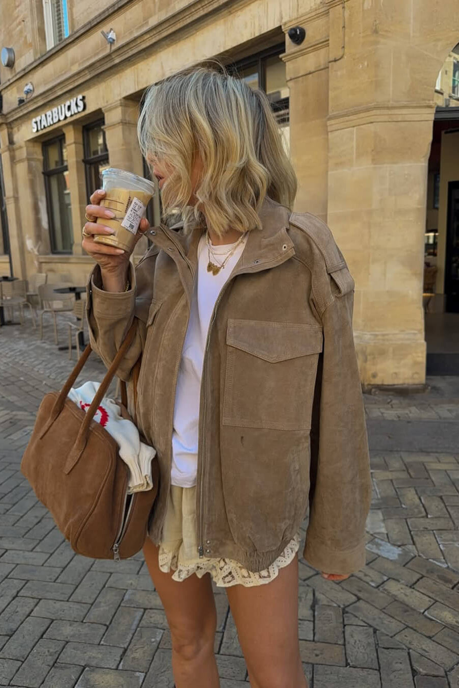 ZEYA - Sandra Suede Moto Jacket