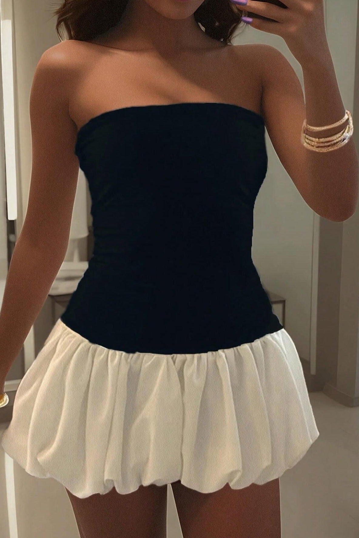 ZEYA - Sienna Drop-Waist Bubble-Hem Dress