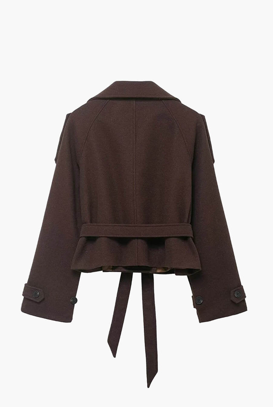 ZEYA - Sophia Stand Collar Short Trench Coat