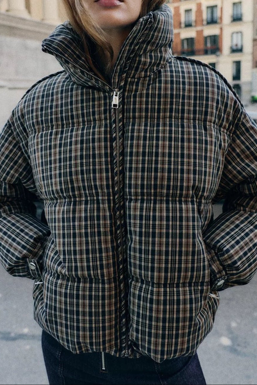 ZEYA - Valerie Plaid Puffer Jacket