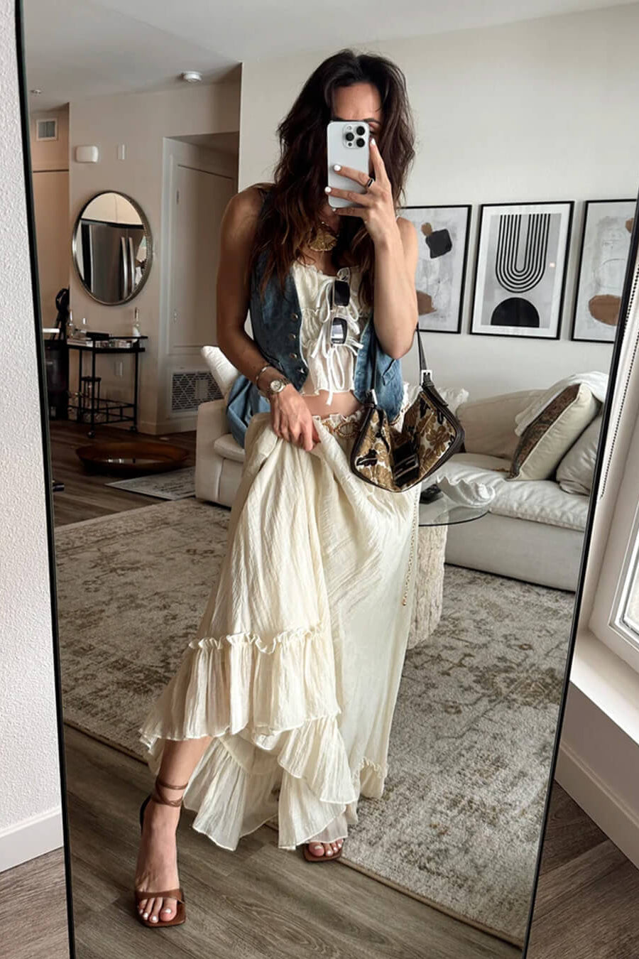 ZEYA - Valerie Ruched Cami Maxi Skirt Set