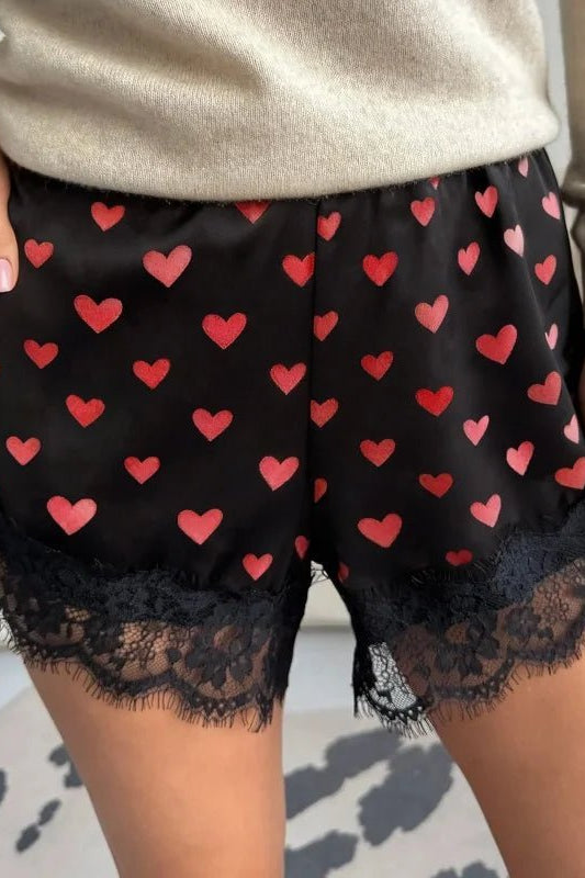 ZEYA - Veronica Satin Lace Shorts