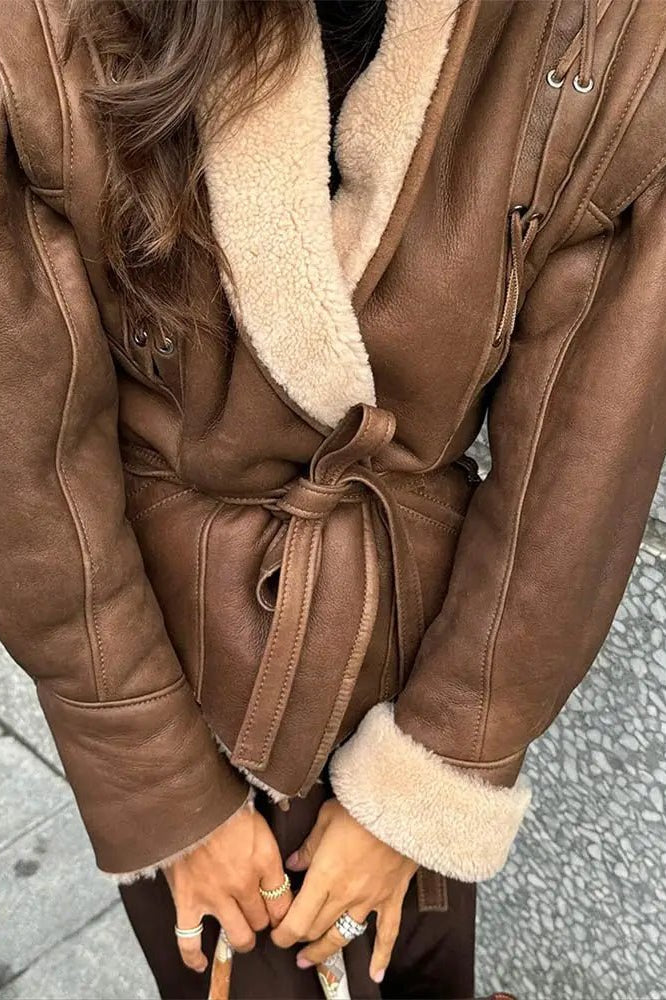 ZEYA - Zenna Faux Leather Coat
