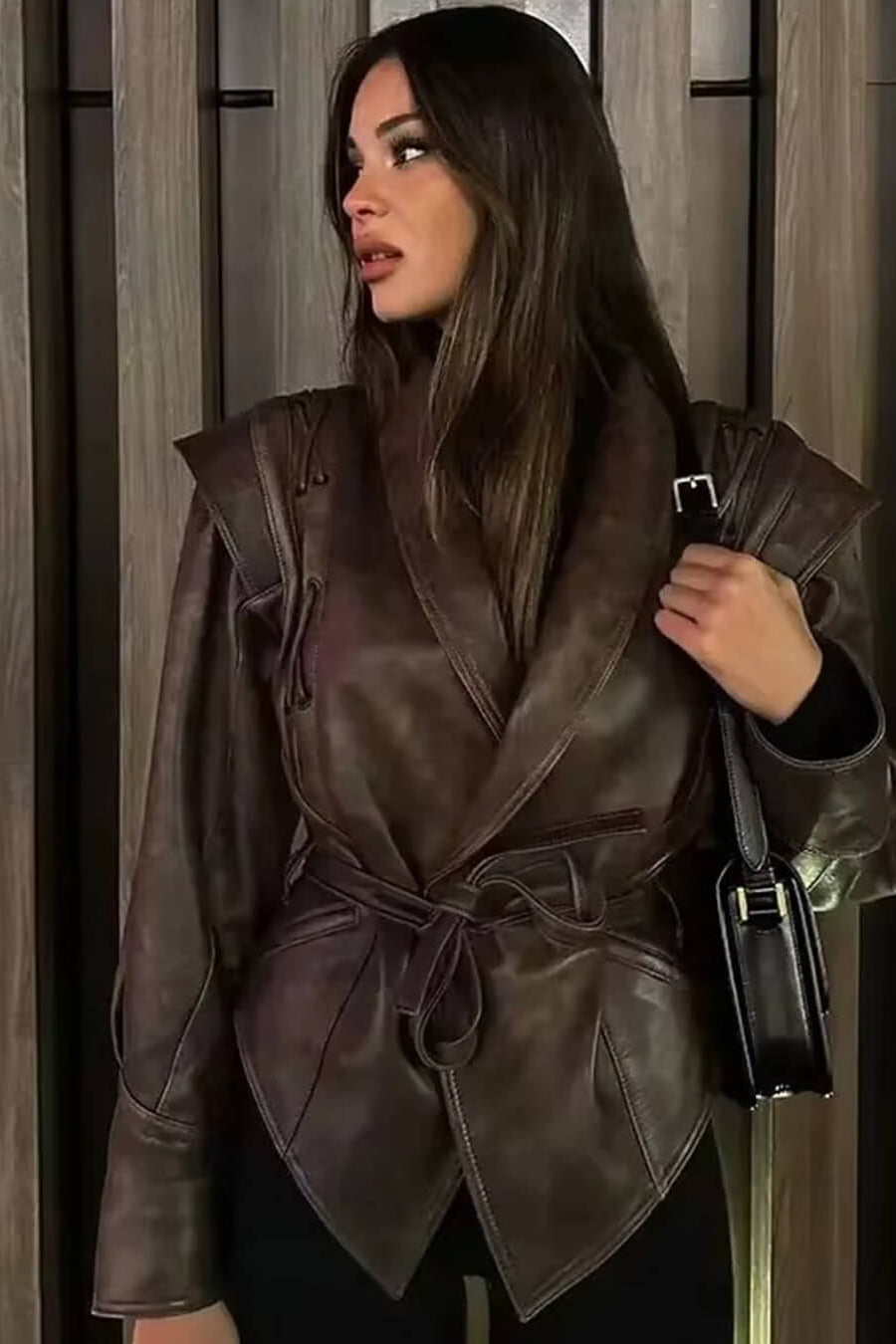 ZEYA - Zora Biker Faux Leather Jacket