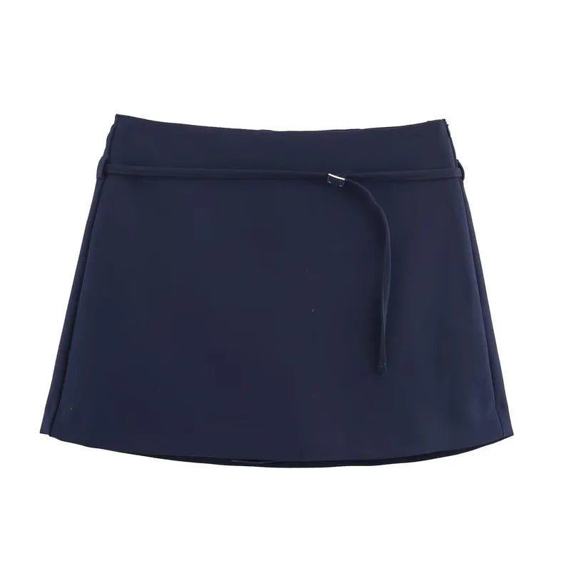 Lola Side Zip Skort with Belt