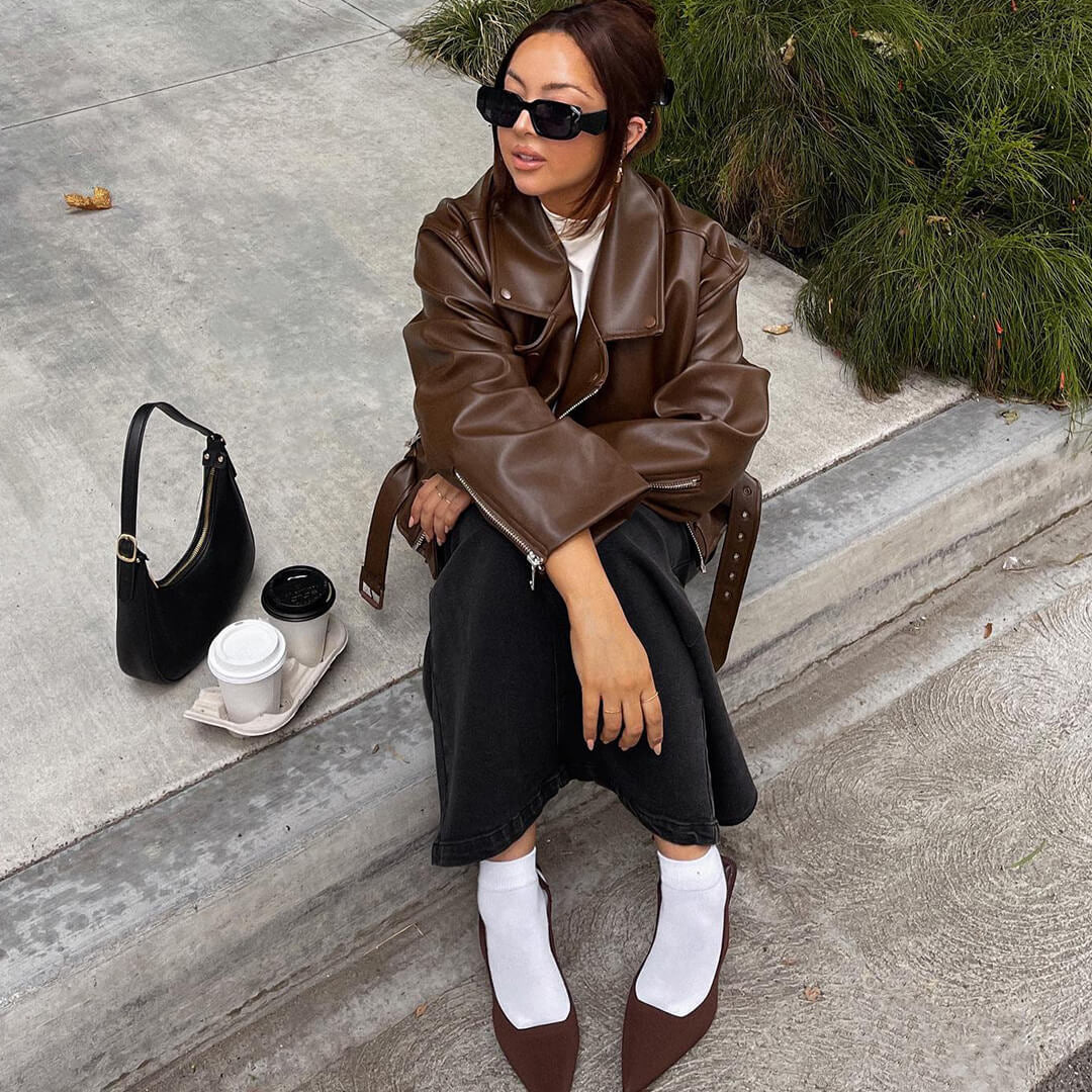 Felicity Vegan Leather Jacket