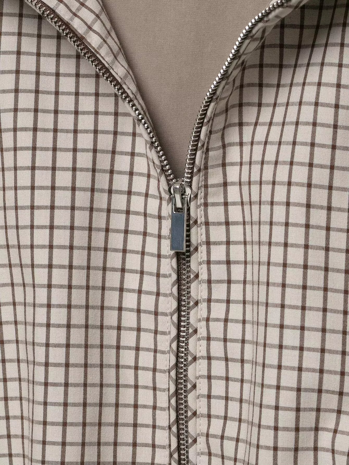 Ellie Plaid Cropped Hooded Jacket