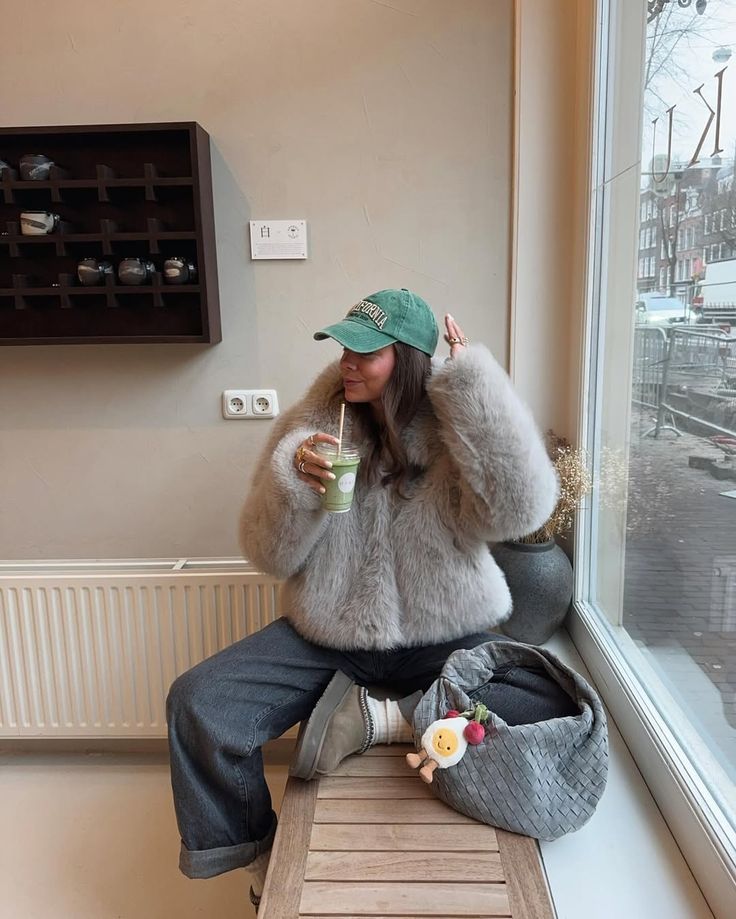 Rebecca Faux Fur Hooded Jacket