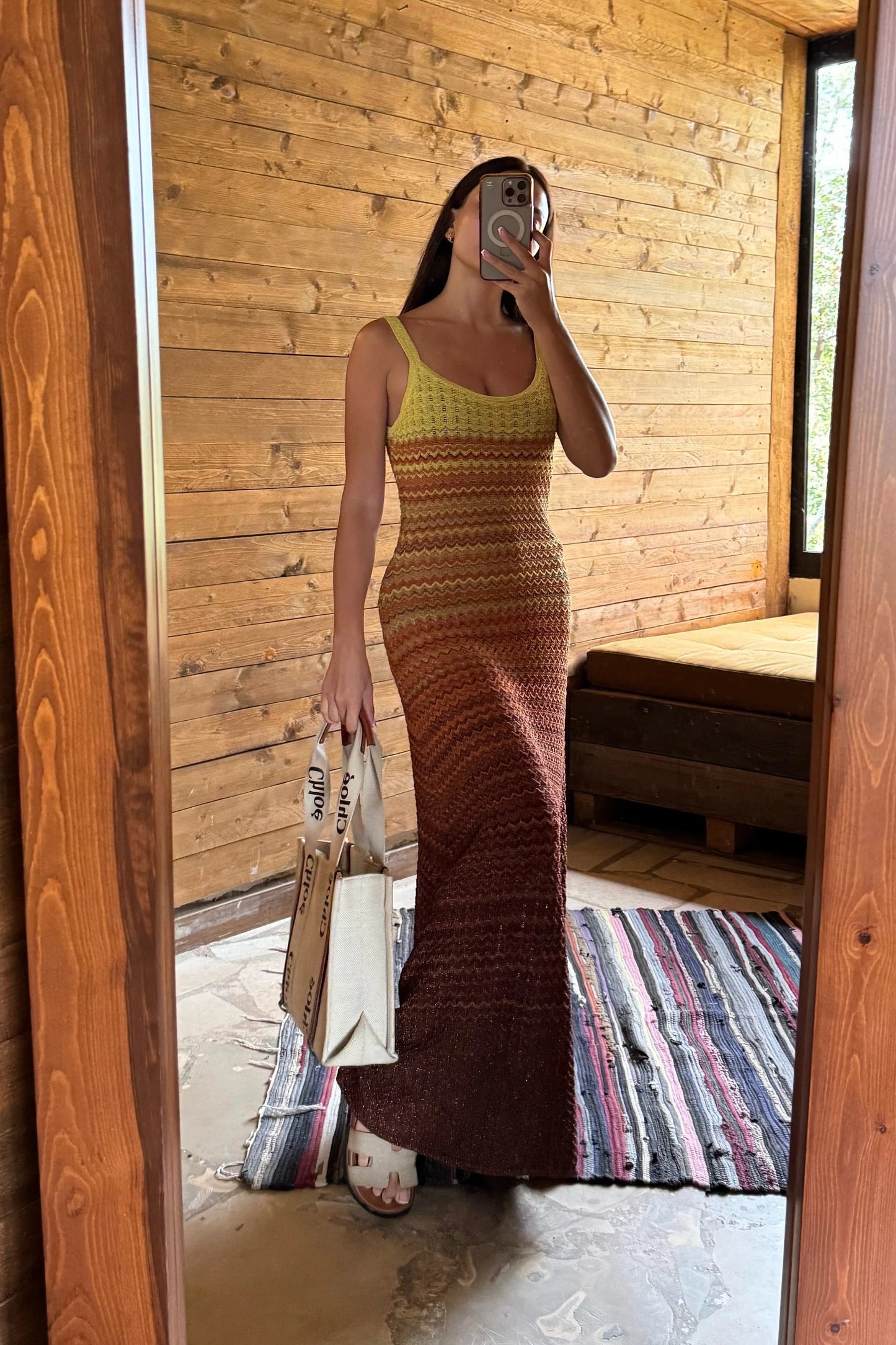 Margot Sunset Knit Maxi Dress