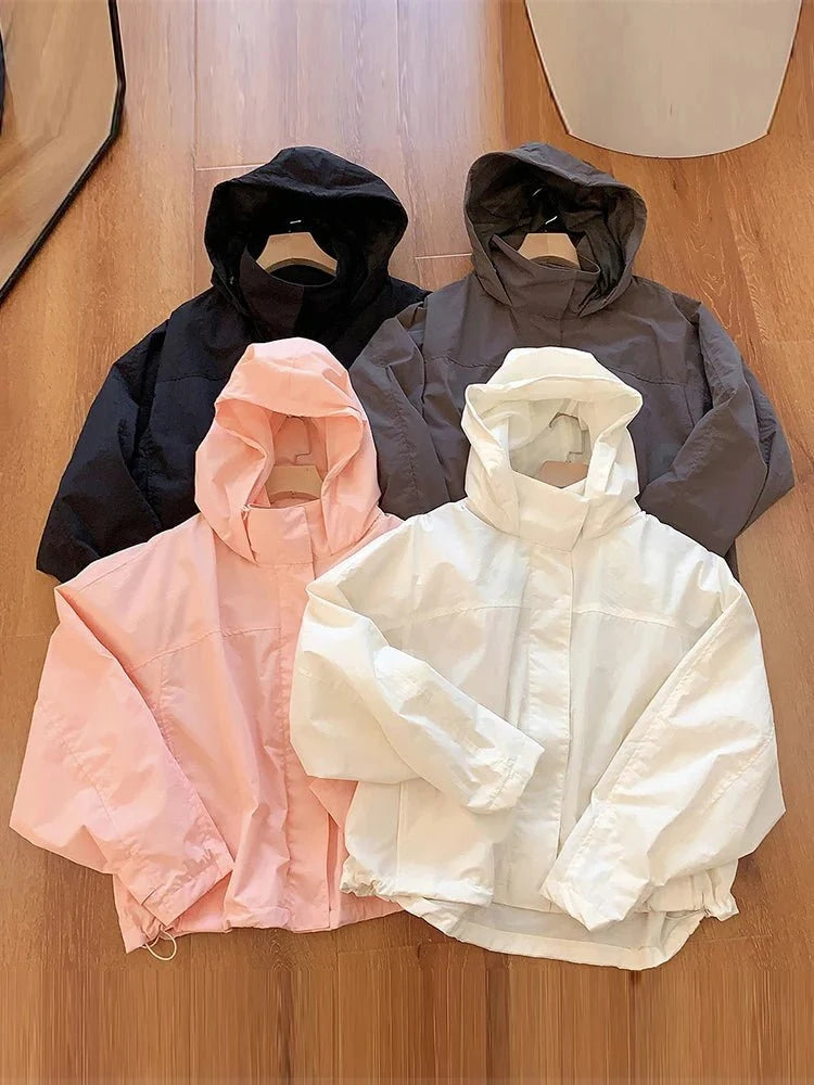 Joanna Hooded Windbreaker Jacket