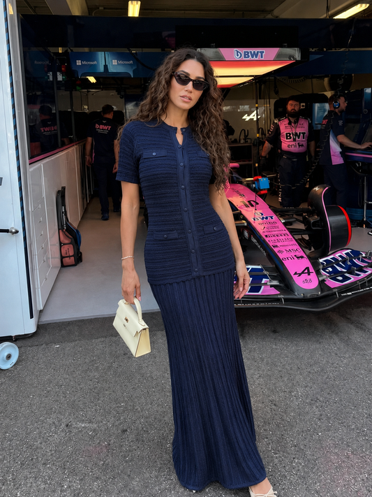 Sadie Ribbed Knit Maxi Dress
