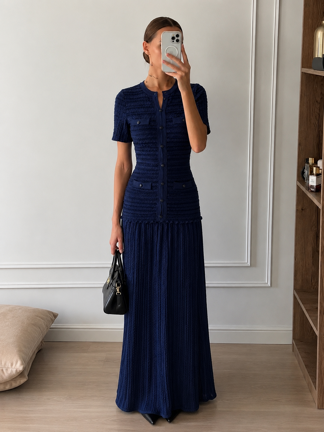 Sadie Ribbed Knit Maxi Dress