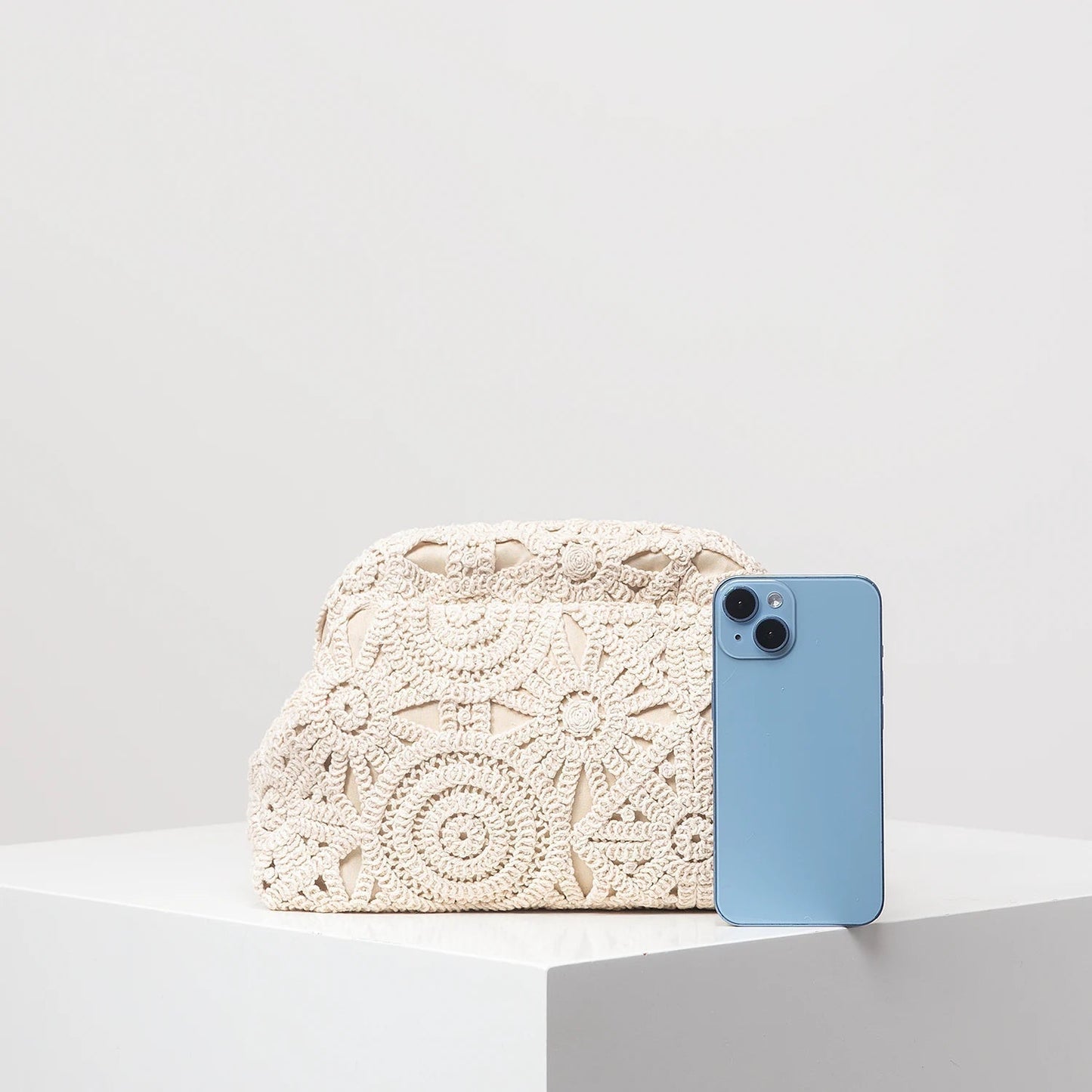Iris Floral Boho Clutch