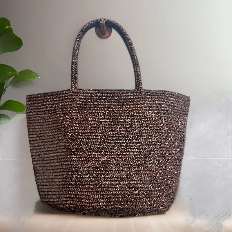 Vivienne Handwoven Rattan Tote