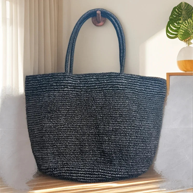 Vivienne Handwoven Rattan Tote