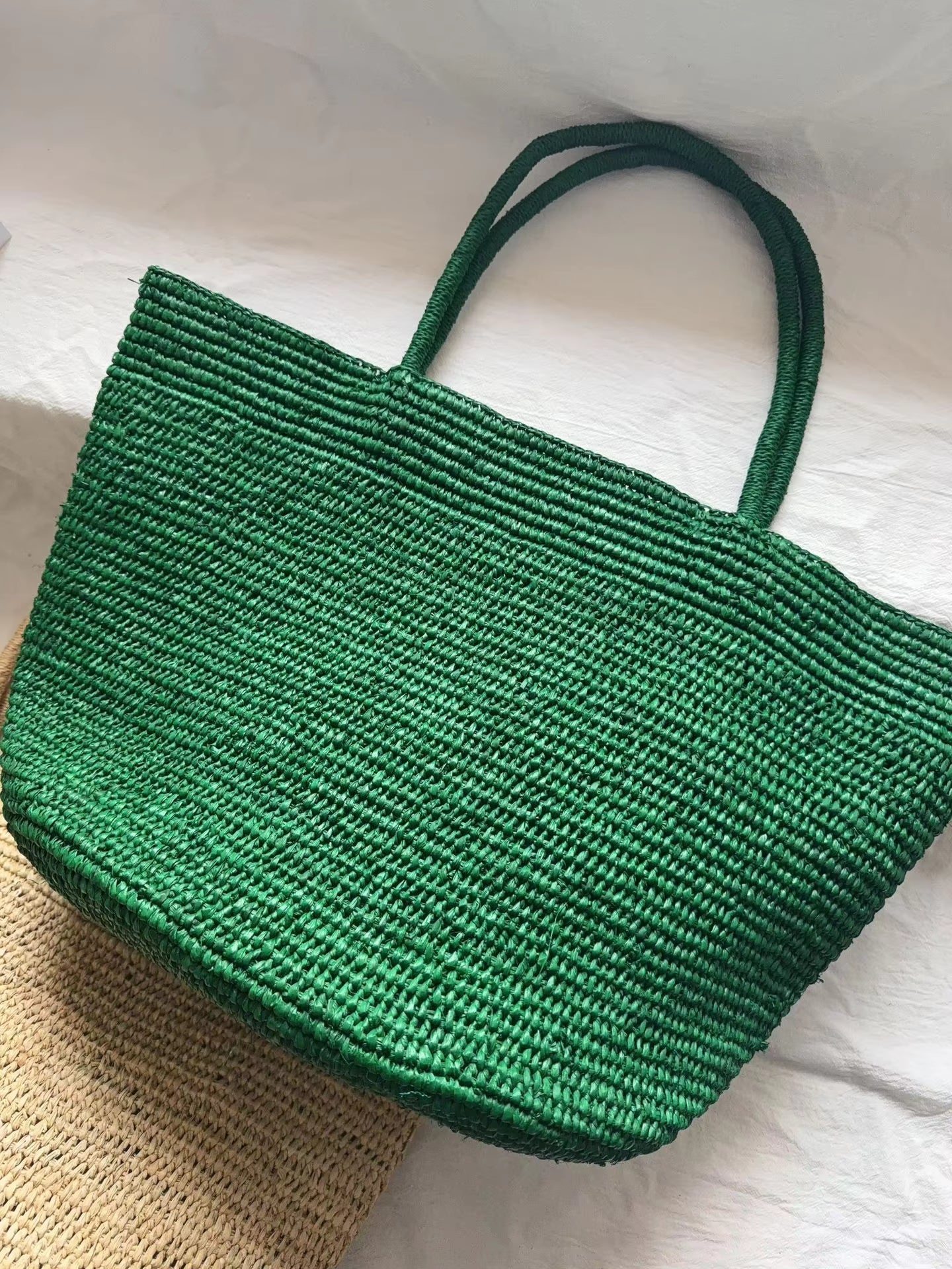 Vivienne Handwoven Rattan Tote