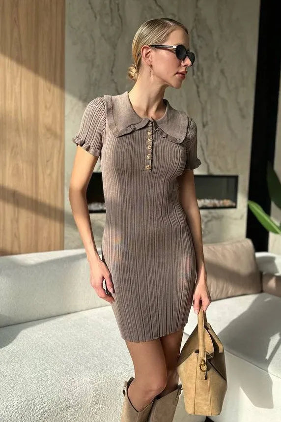 Beatrice Cable-Knit Sweater Dress