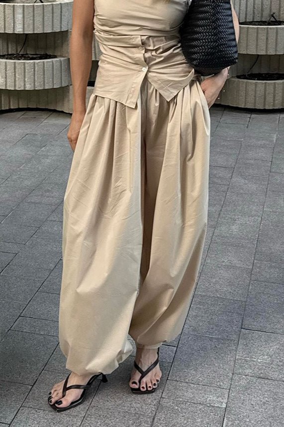 Fenella Elastic Waist Baggy Pants