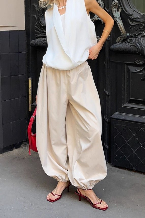 Fenella Elastic Waist Baggy Pants
