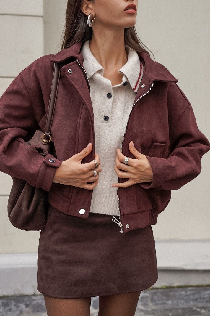 Amanda Relaxed Suede Coat