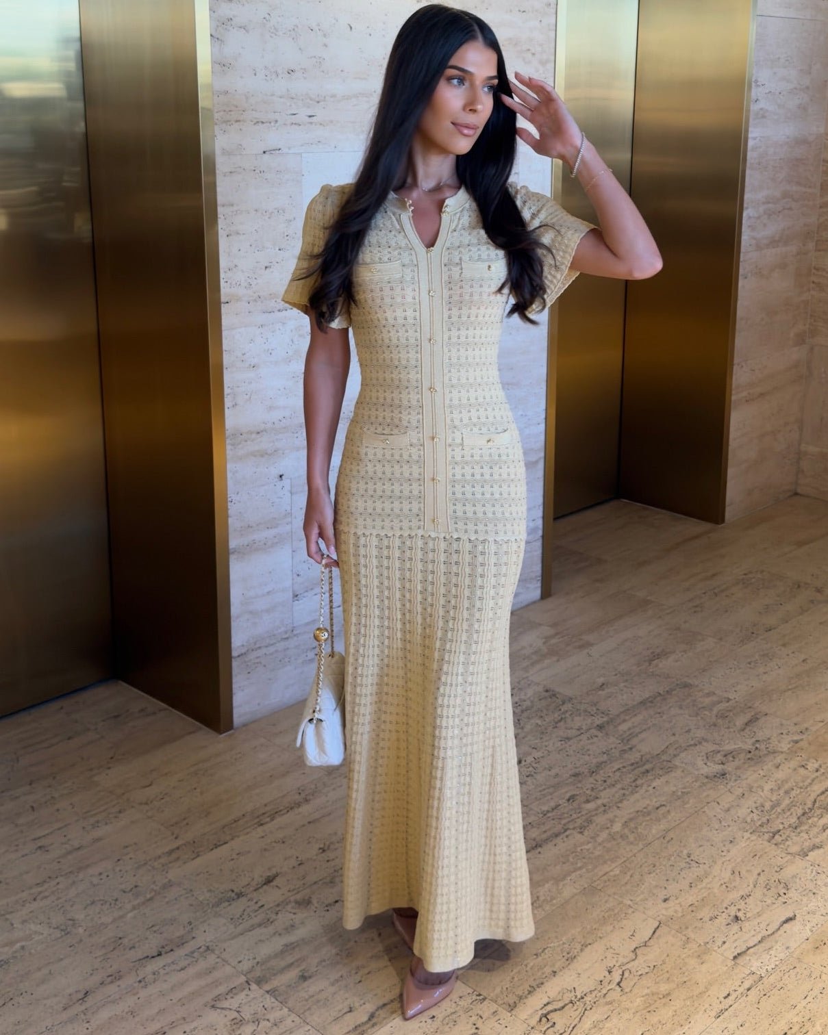 Sadie Sequin Knit Maxi Dress