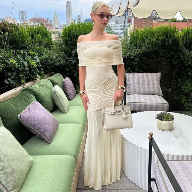 Marina Ruched Maxi Dress