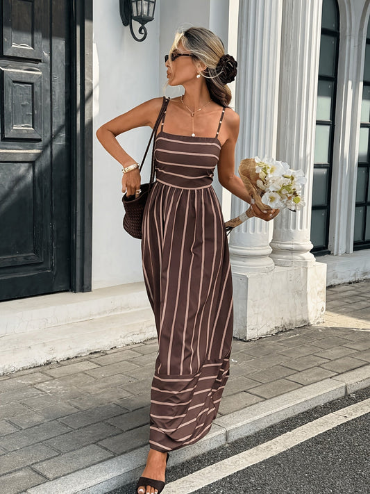 Eleanor Striped Linen Slip Dress