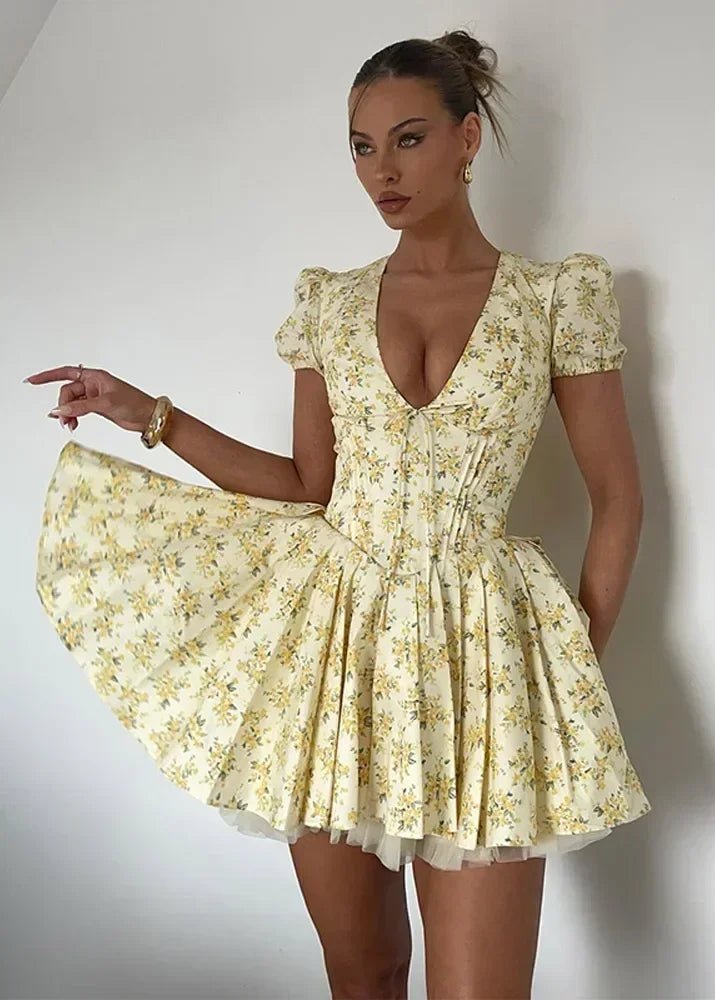 Lory V-Neck Mini Dress