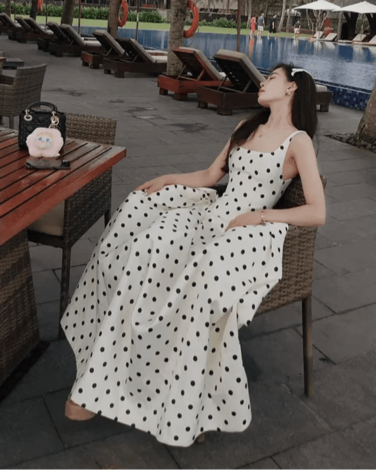 Petra Polka Dot Midi Dress