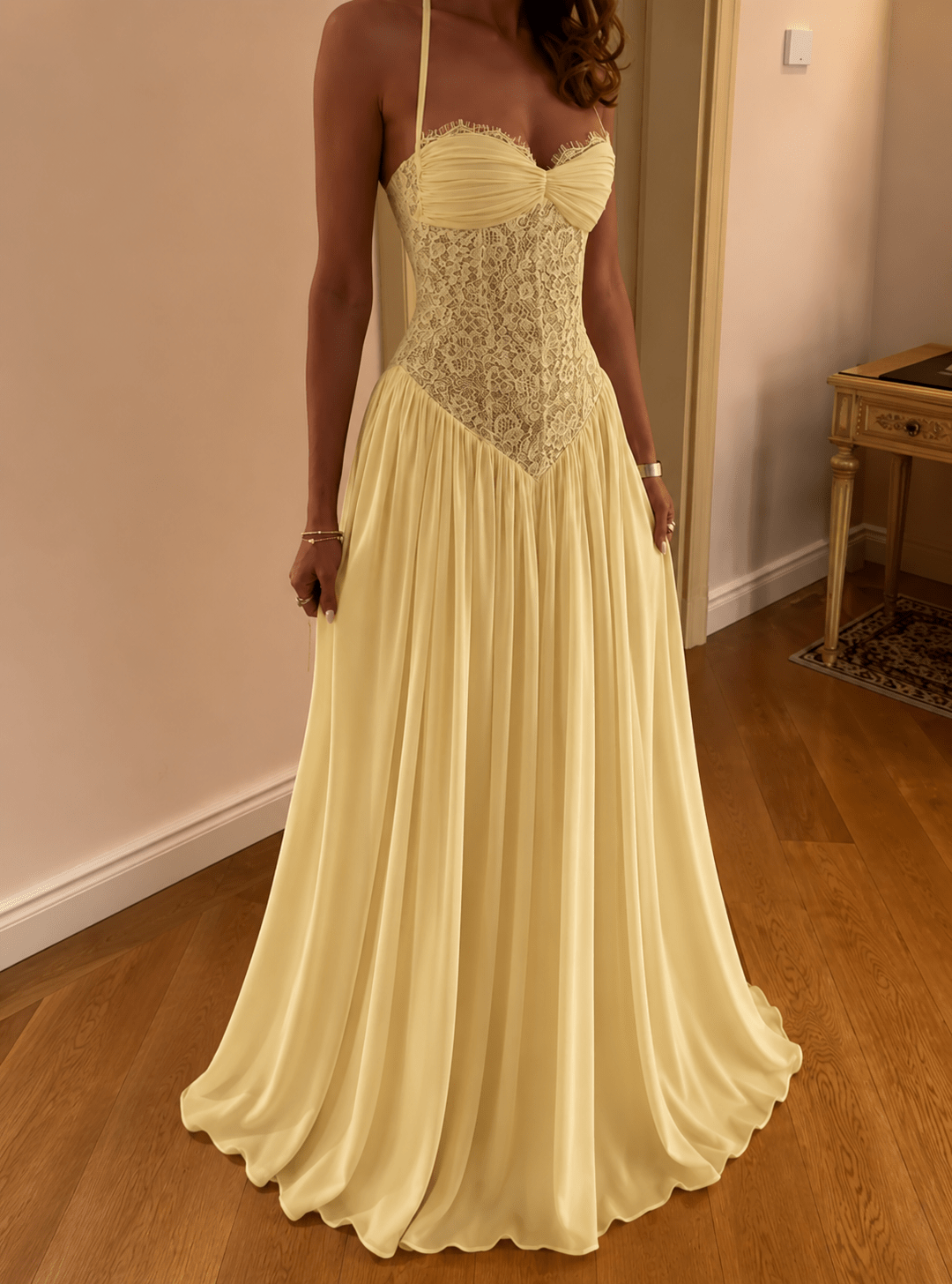 Erica Halter Corset Maxi Dress