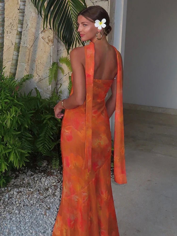 Rina Strapless Mesh Maxi Dress