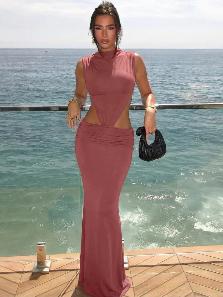 Raven Cutout Backless Maxi Dress