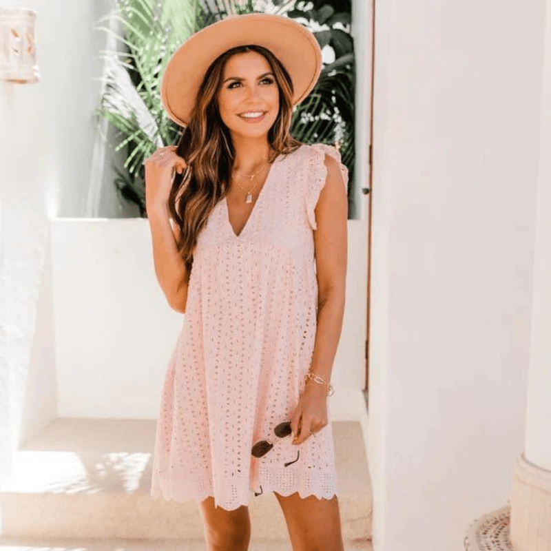 Sylvie V-Neck Sleeveless Mini Dress