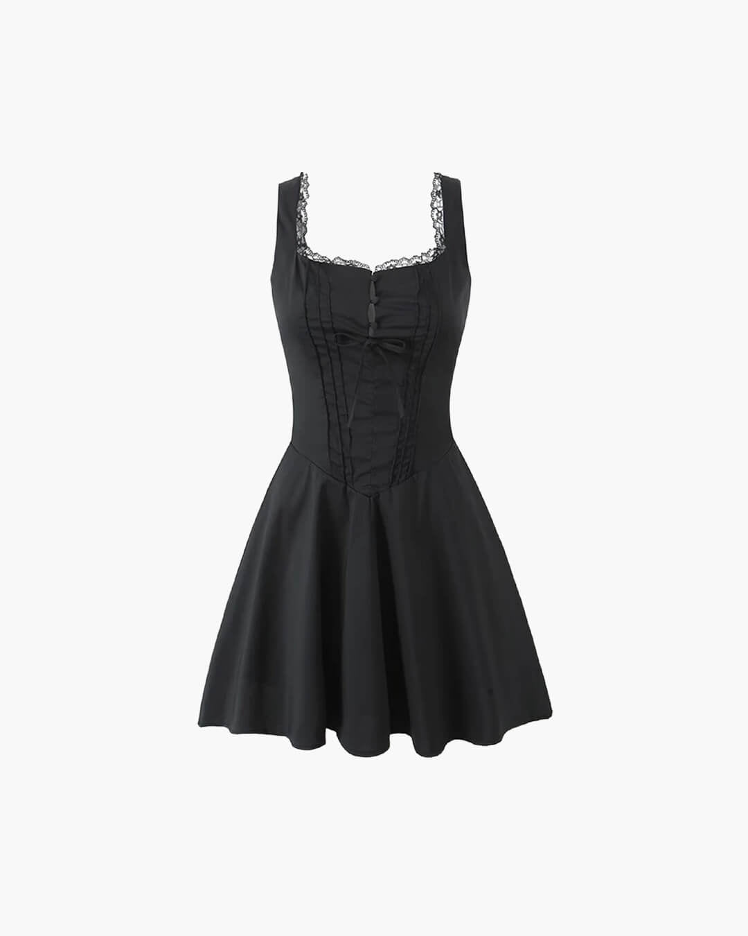 Evelyn Lace-Up Back Mini Dress