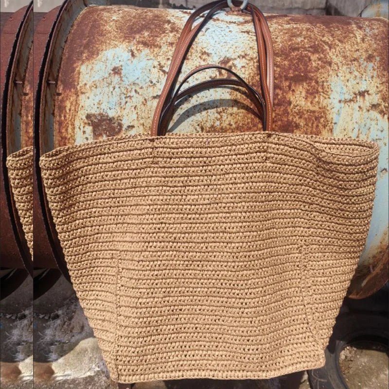 Margot Woven Straw Tote