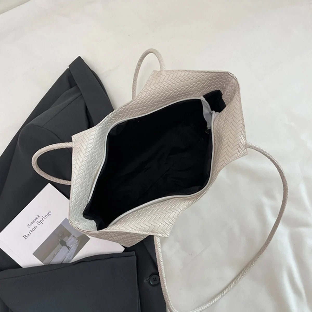 Lisa Textured Weave Handbag