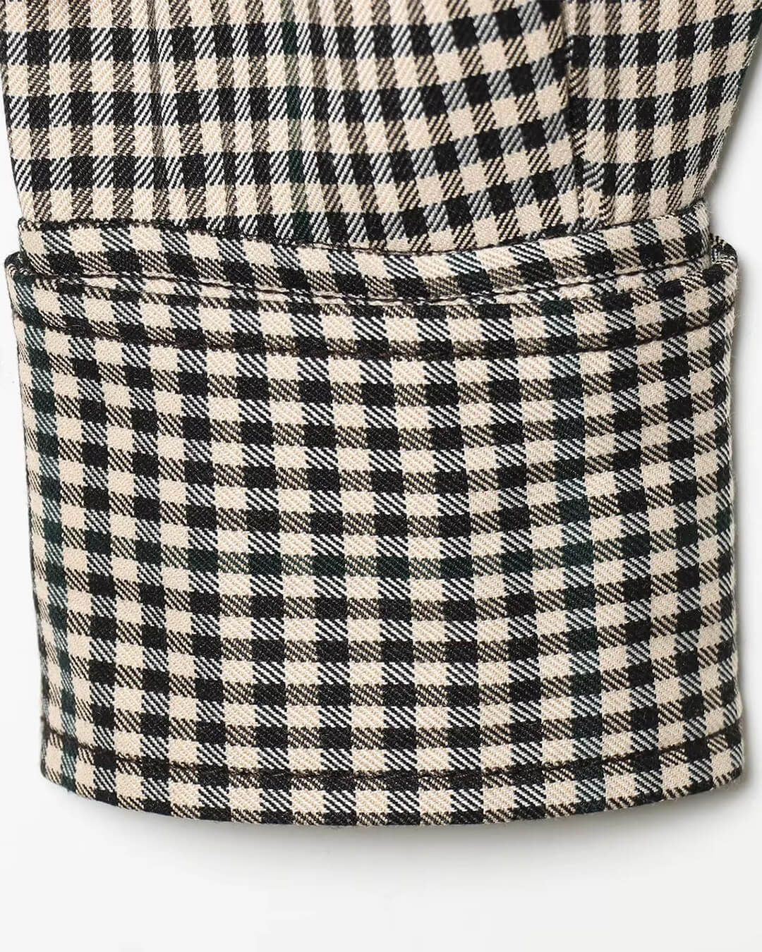 Lisa High Neck Checked Bomber Jacket